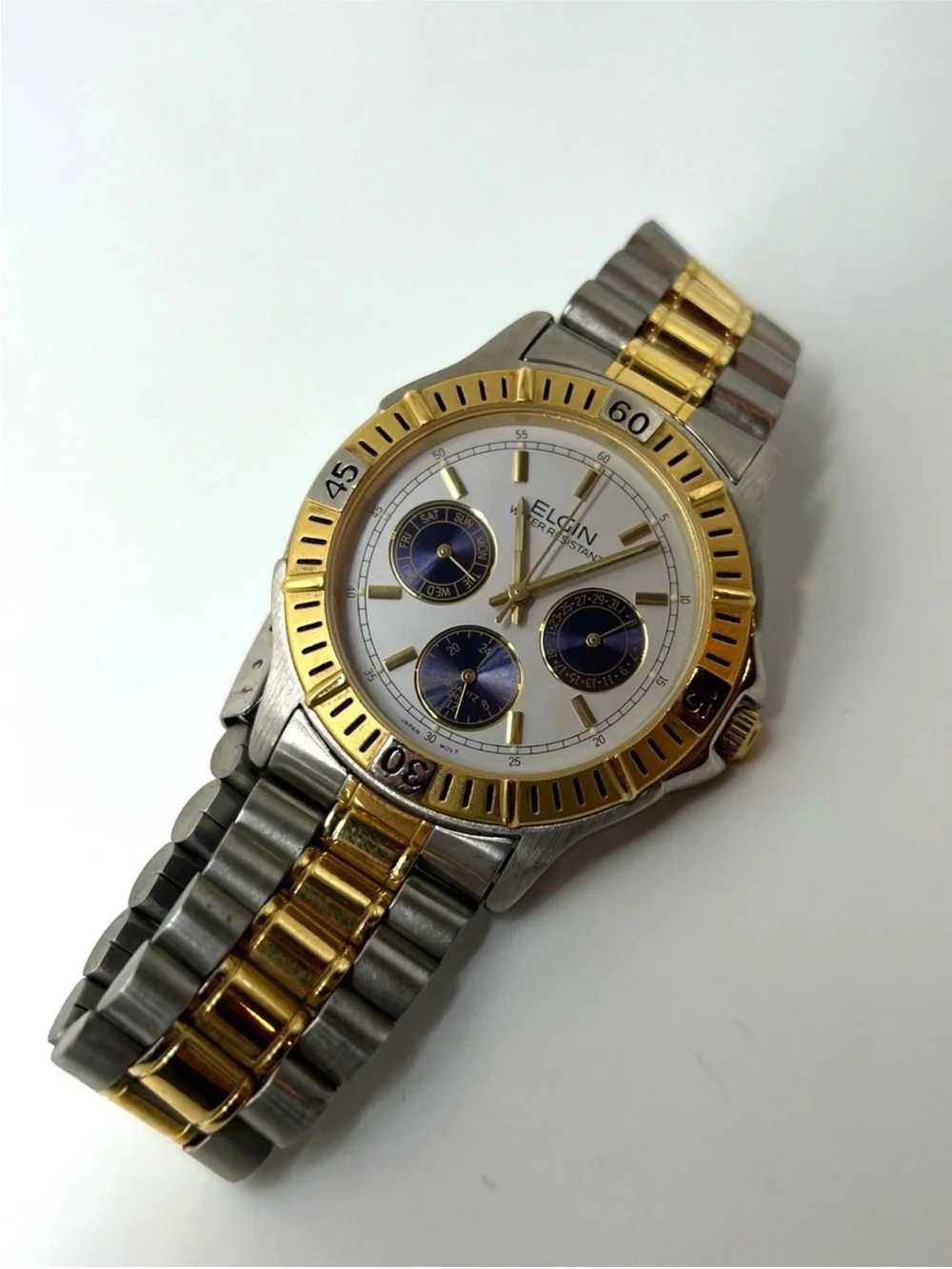 Elgin Two-Tone Stainless Steel Watch - Gold & Silver